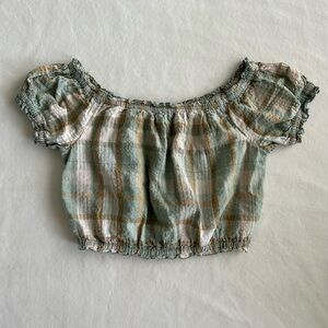 American Eagle Outfitters Plaid Top